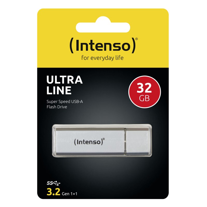 Intenso Ultra Line unità flash USB 64 GB USB tipo A 3.2 Gen 1 (3.1 Gen 1) Argento
