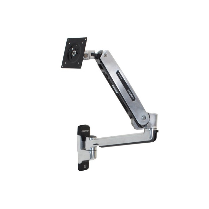 Ergotron LX Sit-Stand Wall Mount LCD Arm 106,7 cm (42") Acciaio inossidabile Parete