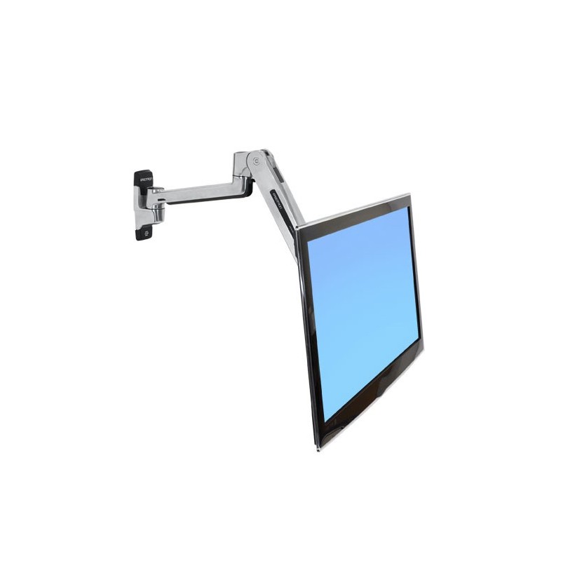 Ergotron LX Sit-Stand Wall Mount LCD Arm 106,7 cm (42") Acciaio inossidabile Parete