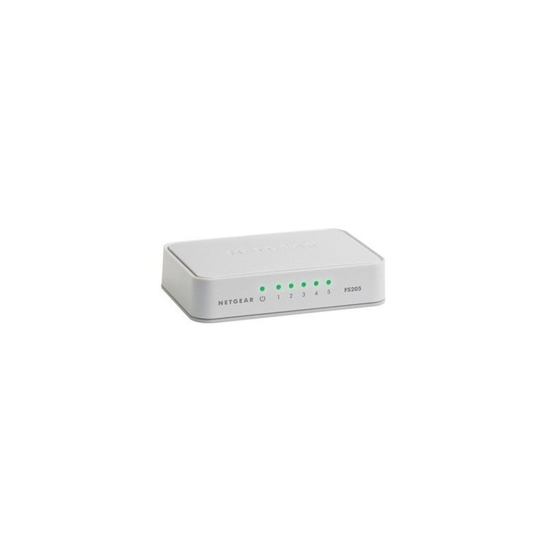 NETGEAR FS205 Non gestito Bianco