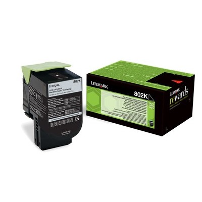 Lexmark 802K cartuccia toner 1 pz Originale Nero