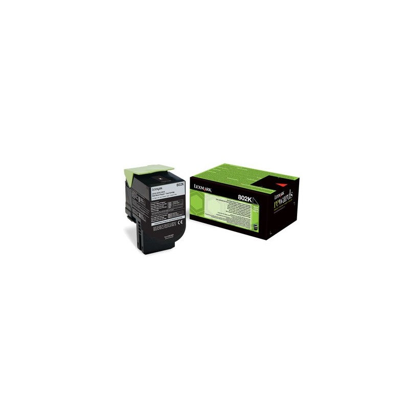 Lexmark 802K cartuccia toner 1 pz Originale Nero