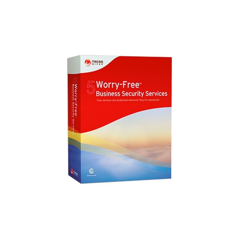 Trend Micro Worry-Free Business Security Services 5, RNW, 2-5u, 1Y, ML Rinnovo Multilingua 1 anno i