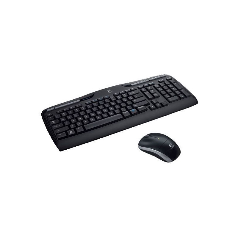 Logitech Wireless Combo MK330 tastiera Mouse incluso RF Wireless QWERTY US International Nero