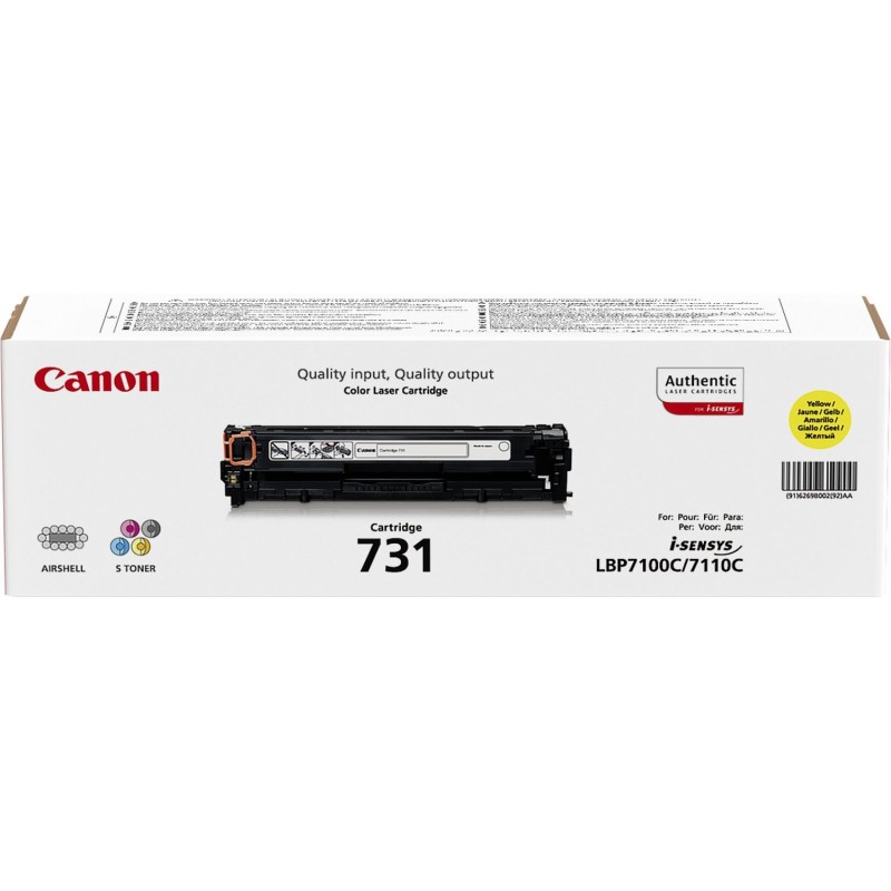 Canon 731 cartuccia toner 1 pz Originale Giallo