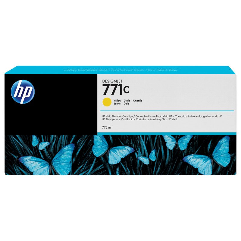 HP Cartuccia inchiostro giallo DesignJet 771C, 775 ml