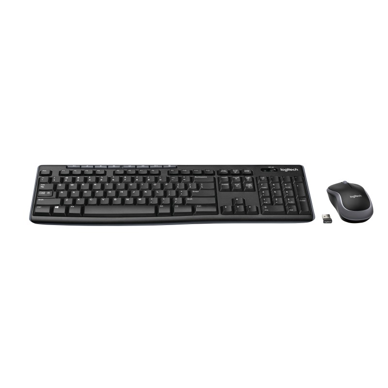 Logitech Wireless Combo MK270 tastiera Mouse incluso USB AZERTY Francese Nero