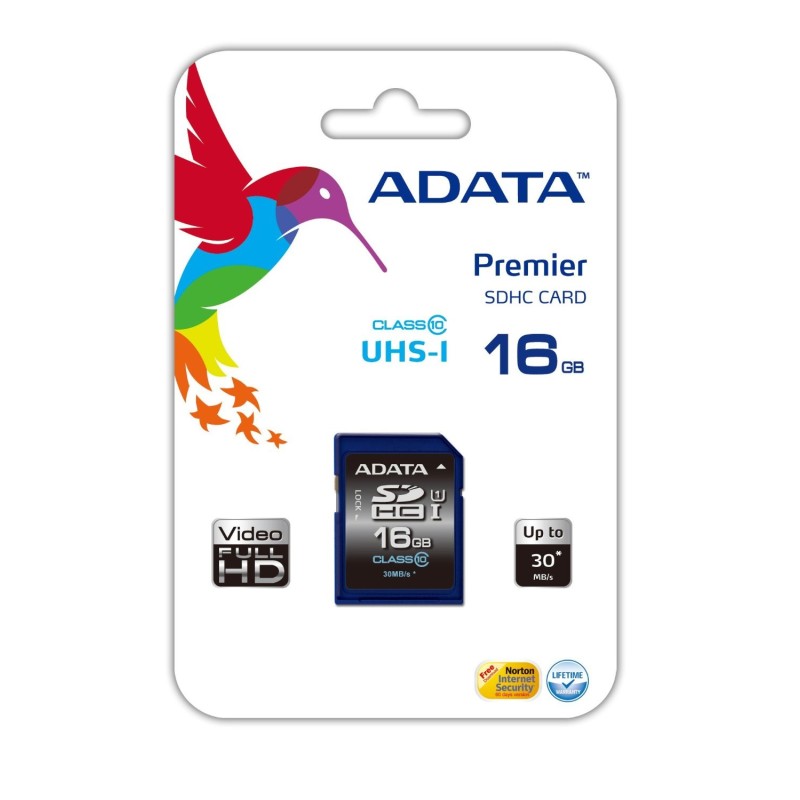 ADATA Premier SDHC UHS-I U1 Class10 16GB Classe 10