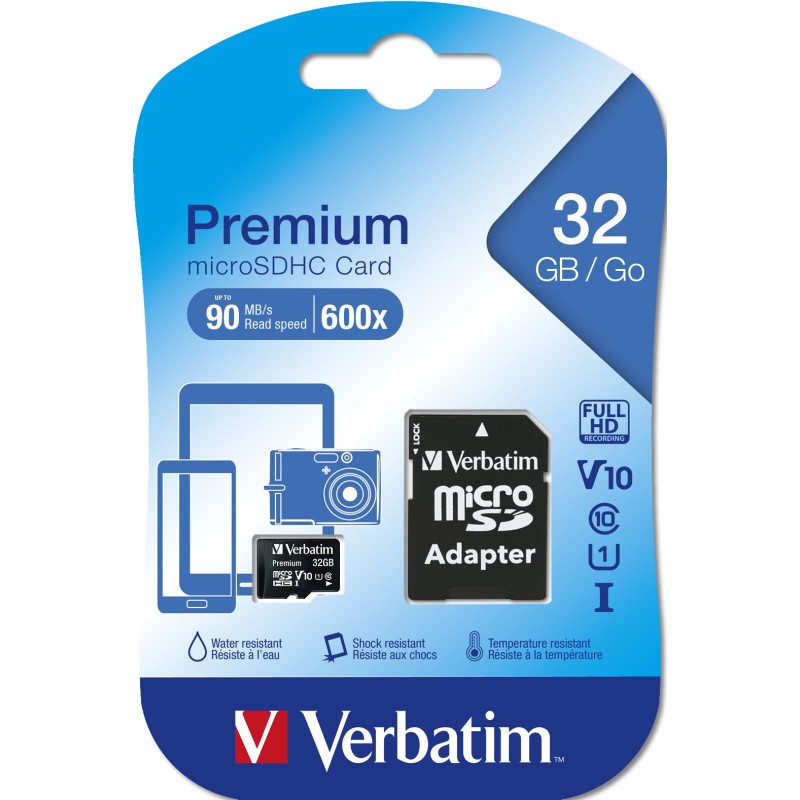 Verbatim Premium 32 GB MicroSDHC Classe 10