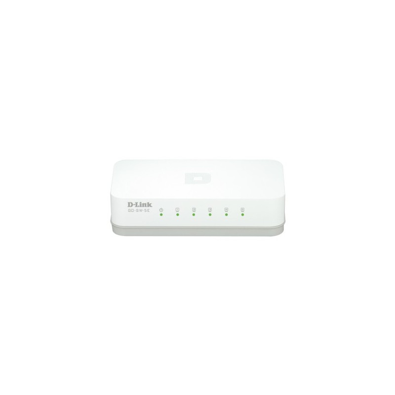 D-Link GO-SW-5E switch di rete Non gestito Fast Ethernet (10 100) Bianco