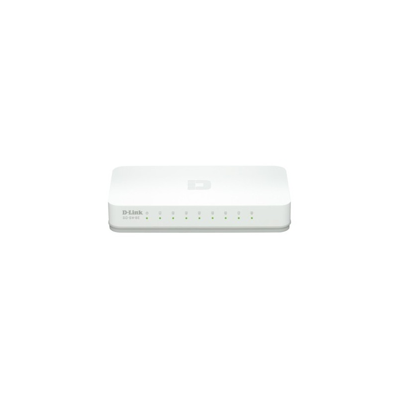 D-Link GO-SW-8E switch di rete Non gestito Fast Ethernet (10 100) Bianco