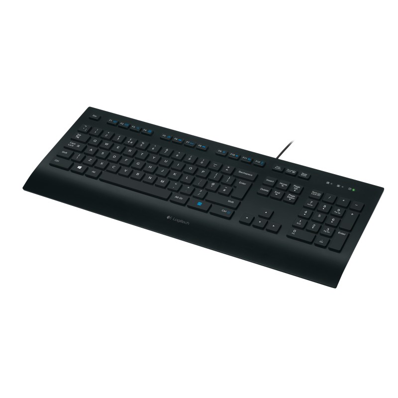 Logitech K280E Pro f  Business tastiera USB QWERTY US International Nero