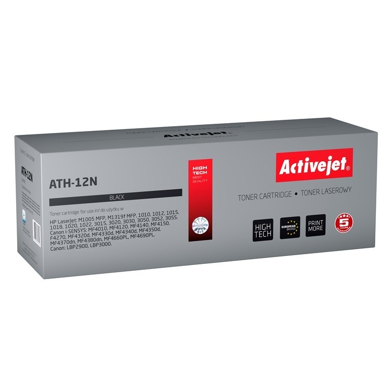 Activejet ATH-12N cartuccia toner 1 pz Compatibile Nero