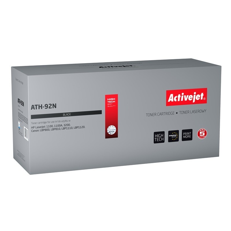 Activejet ATH-92N cartuccia toner 1 pz Compatibile Nero