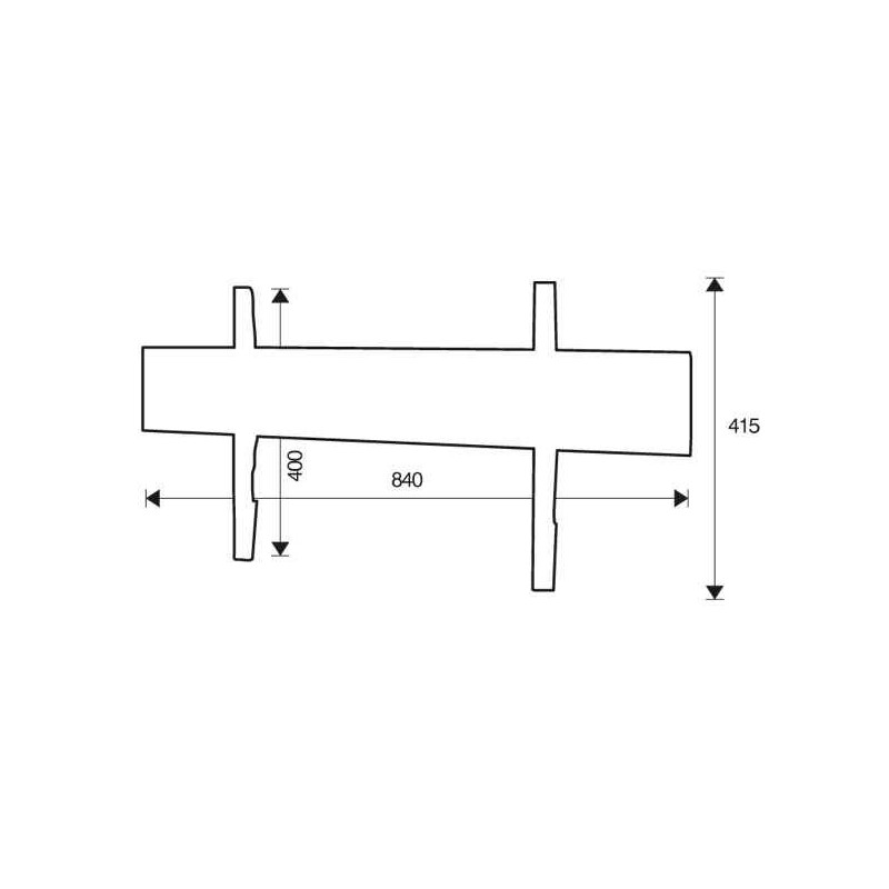 ITB OM06139 Supporto TV a parete 2,03 m (80") Nero