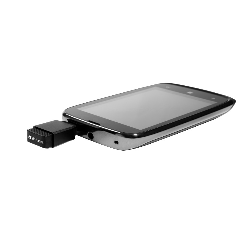 Verbatim Nano - Memoria USB da 32 GB con Adattatore Micro USB - Nero