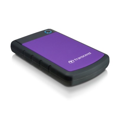 Transcend StoreJet 25H3P (USB 3.0), 2TB disco rigido esterno Nero, Viola