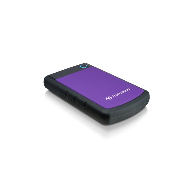 Transcend StoreJet 25H3P (USB 3.0), 2TB disco rigido esterno Nero, Viola