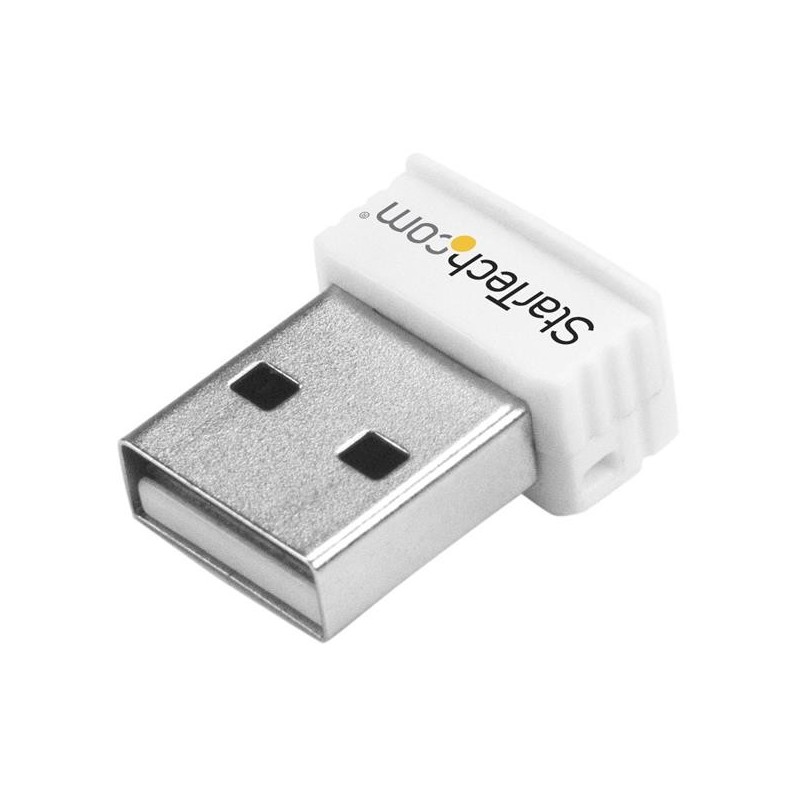 StarTech.com Adattatore di rete wireless N mini USB 150 Mbps - Adattatore WiFi USB 802.11n g 1T1R - Bianco