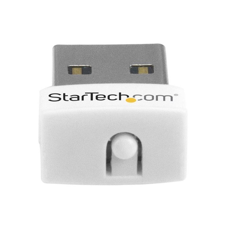 StarTech.com Adattatore di rete wireless N mini USB 150 Mbps - Adattatore WiFi USB 802.11n g 1T1R - Bianco
