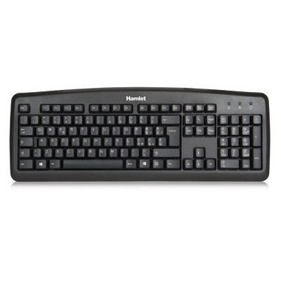 Hamlet Black Soft Touch tastiera usb italiana professionale