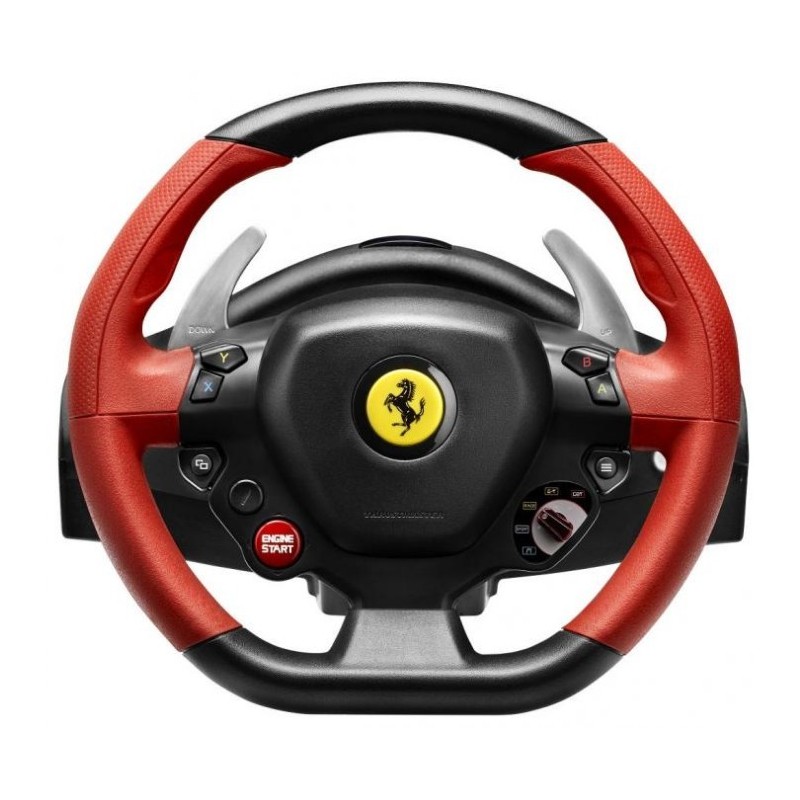 Thrustmaster Ferrari 458 Spider Nero, Rosso Sterzo + Pedali Xbox One