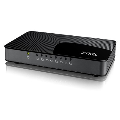 Zyxel GS-108S v2 Non gestito Gigabit Ethernet (10 100 1000) Nero