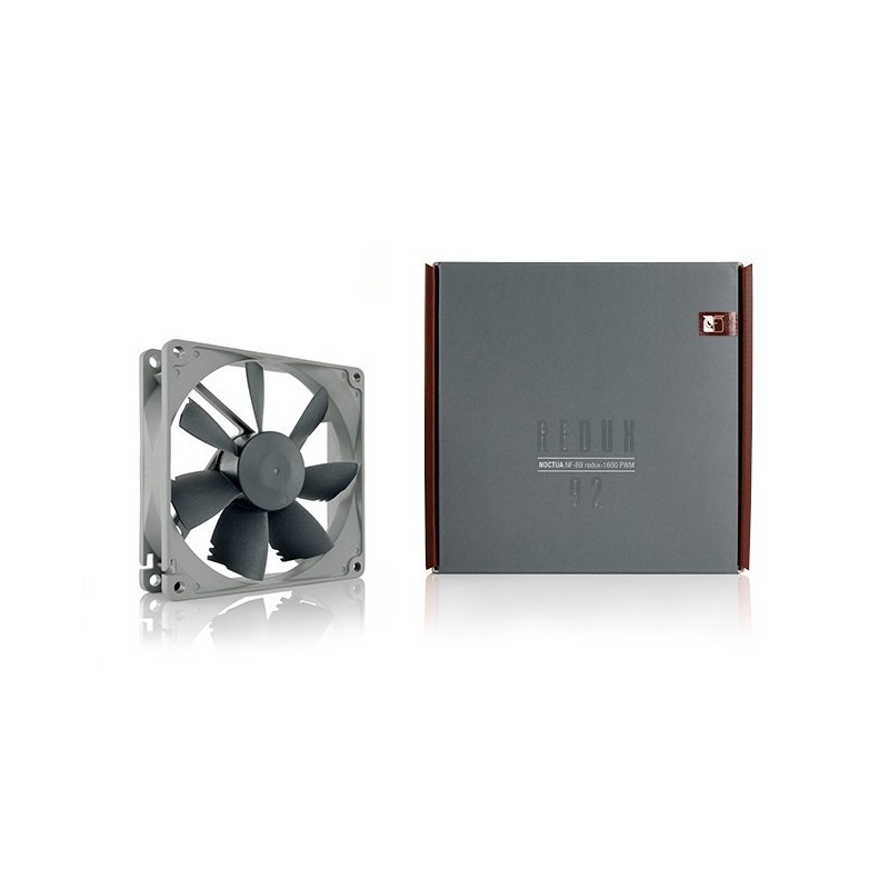 Noctua NF-B9 redux-1600 PWM Case per computer Ventilatore 9,2 cm Nero, Grigio