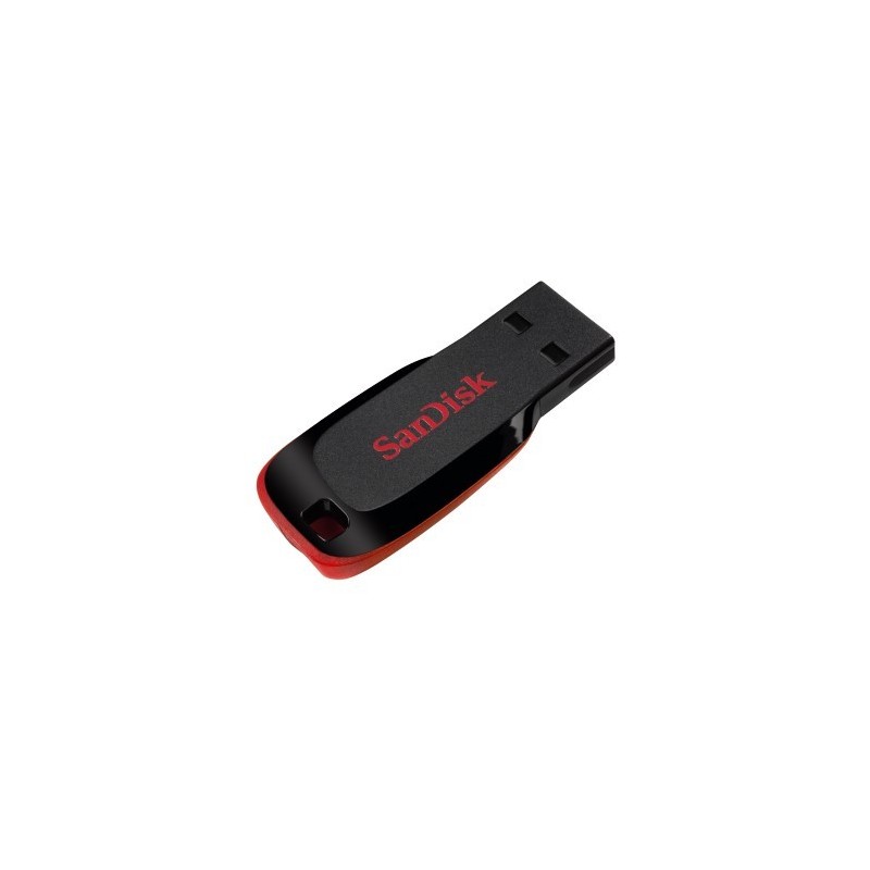 SanDisk Cruzer Blade unità flash USB 64 GB USB tipo A 2.0 Nero, Rosso