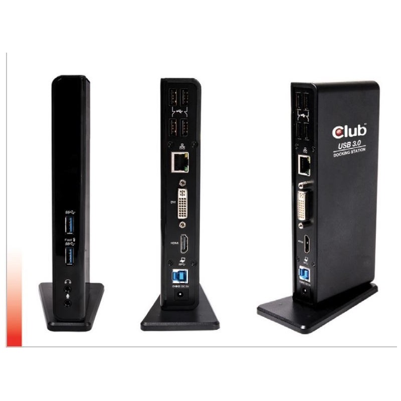 CLUB3D USB Gen1 Type A Dual Display Docking Station