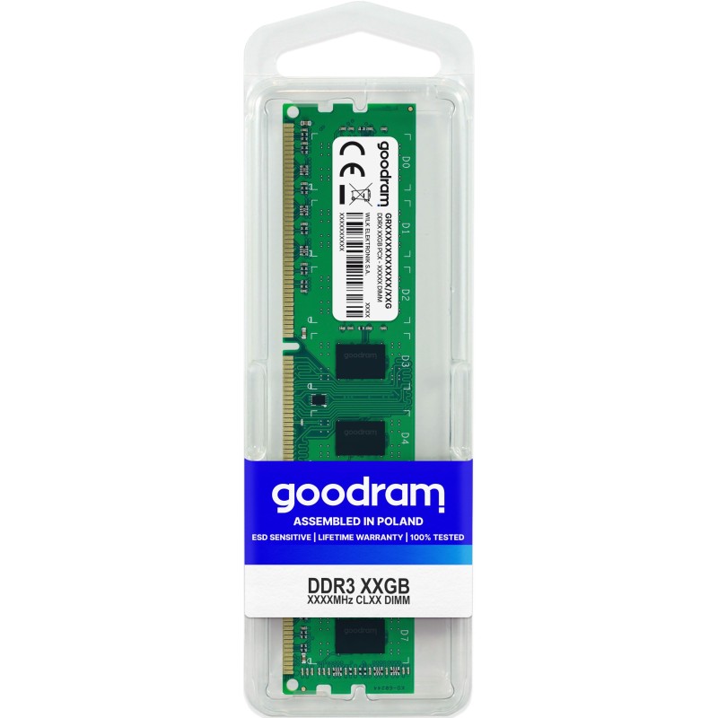 Goodram GR1333D364L9S 4G memoria 4 GB 1 x 4 GB DDR3 1333 MHz