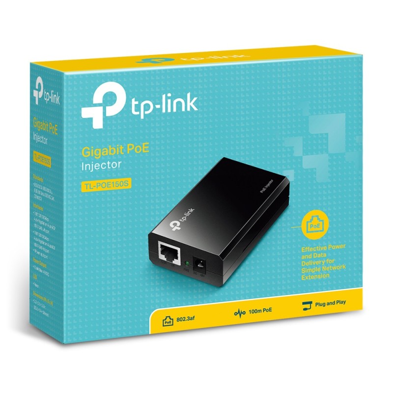 TP-Link TL-POE150S adattatore PoE e iniettore Gigabit Ethernet 48 V