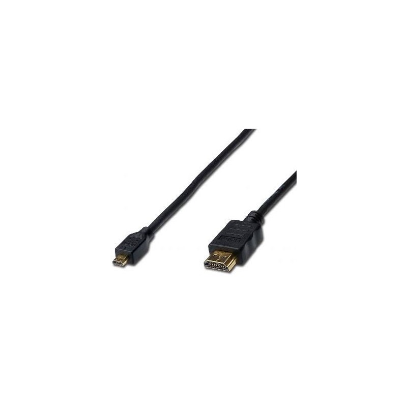 Digitus 1m HDMI 1.4 cavo HDMI HDMI tipo A (Standard) HDMI tipo D (Micro) Nero