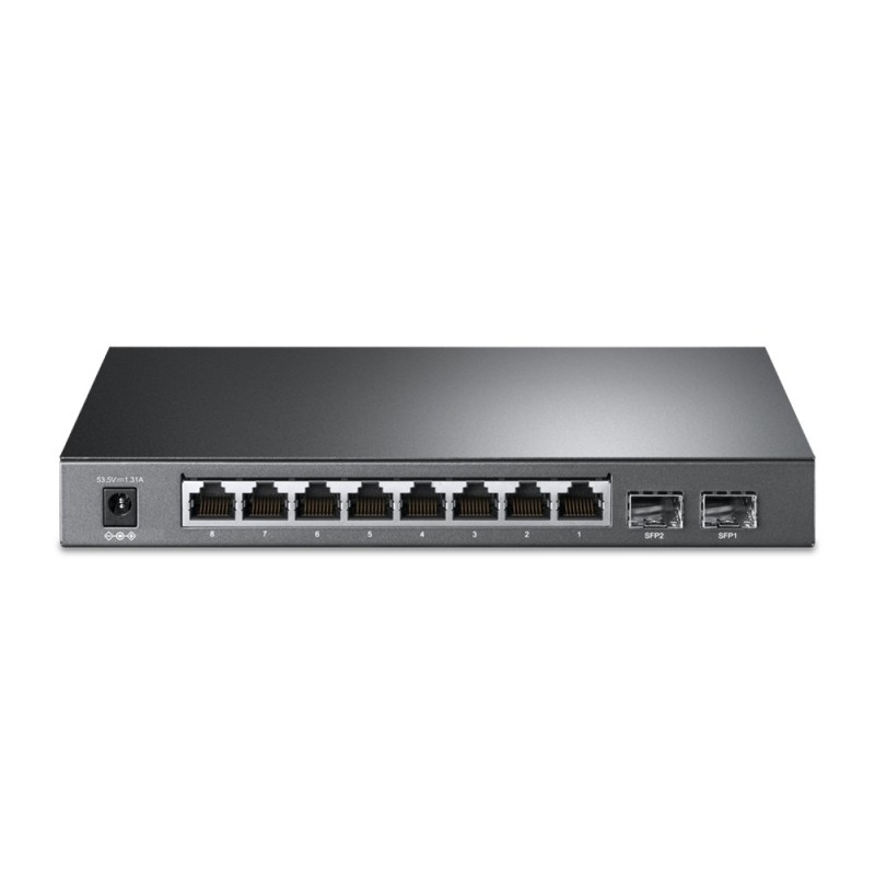 TP-Link JetStream TL-SG2210P switch di rete Gestito L2 L4 Gigabit Ethernet (10 100 1000) Supporto Power over Ethernet (PoE) Nero