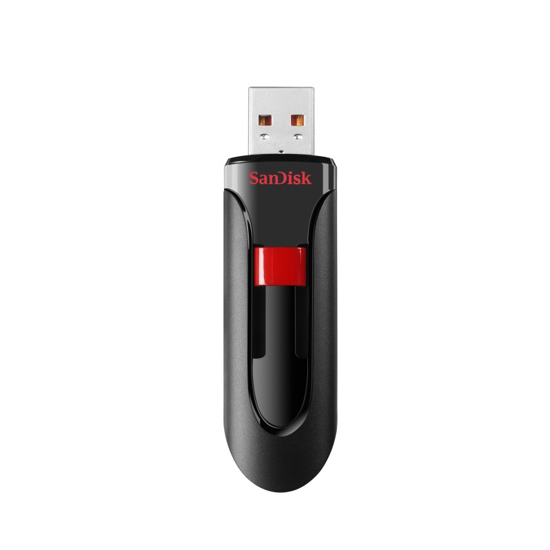 SanDisk Cruzer Glide unità flash USB 128 GB USB tipo A 2.0 Nero, Rosso