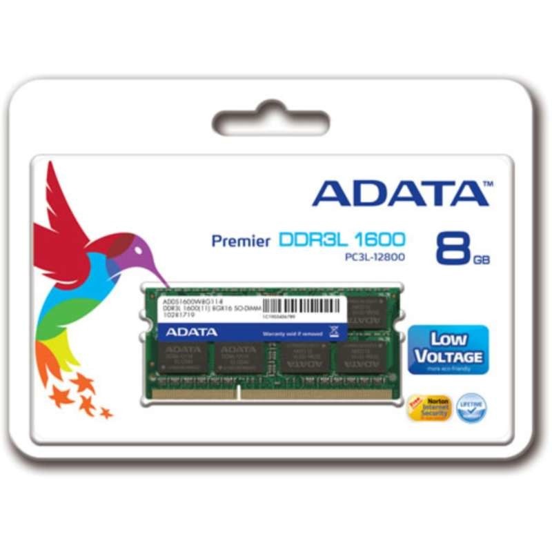 ADATA ADDS1600W8G11-S memoria 8 GB 1 x 8 GB DDR3L 1600 MHz