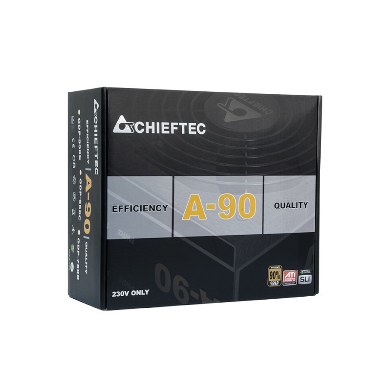 Chieftec GDP-650C alimentatore per computer 650 W 20+4 pin ATX PS 2 Nero