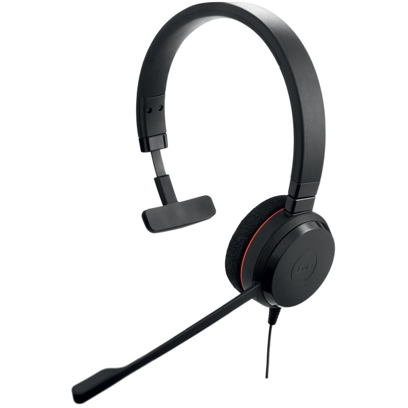 Jabra Evolve 20 MS Mono Auricolare Cablato A Padiglione Ufficio USB tipo A Nero