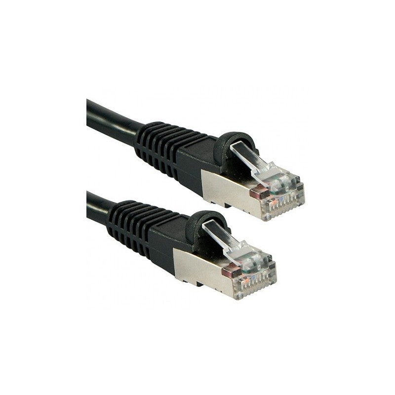 Lindy 47176 cavo di rete Nero 0,5 m Cat6 S FTP (S-STP)