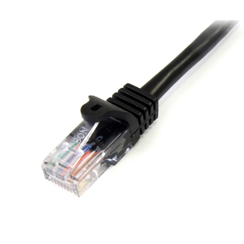 StarTech.com Cavo di rete CAT 5e - Cavo Patch Ethernet RJ45 UTP Nero da 3m antigroviglio