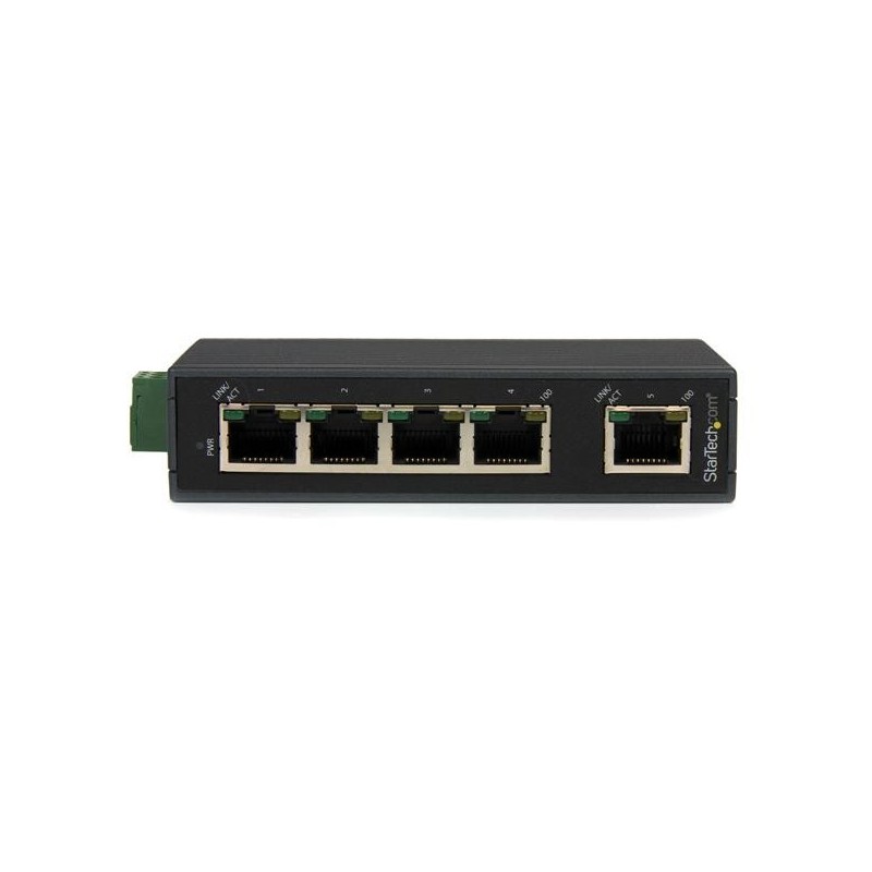 StarTech.com Switch di rete Commutatore Industriale Ethernet a 5 porte - Guida DIN   Montabile a parete