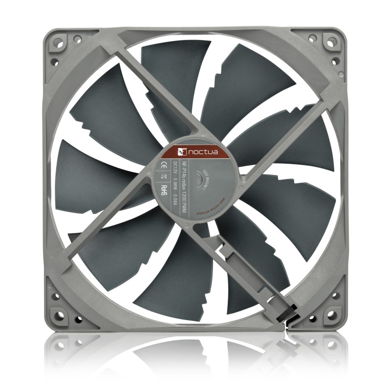 Noctua NF-P14S REDUX-1200 PWM sistema di raffreddamento per computer Case per computer Ventilatore 14 cm Grigio