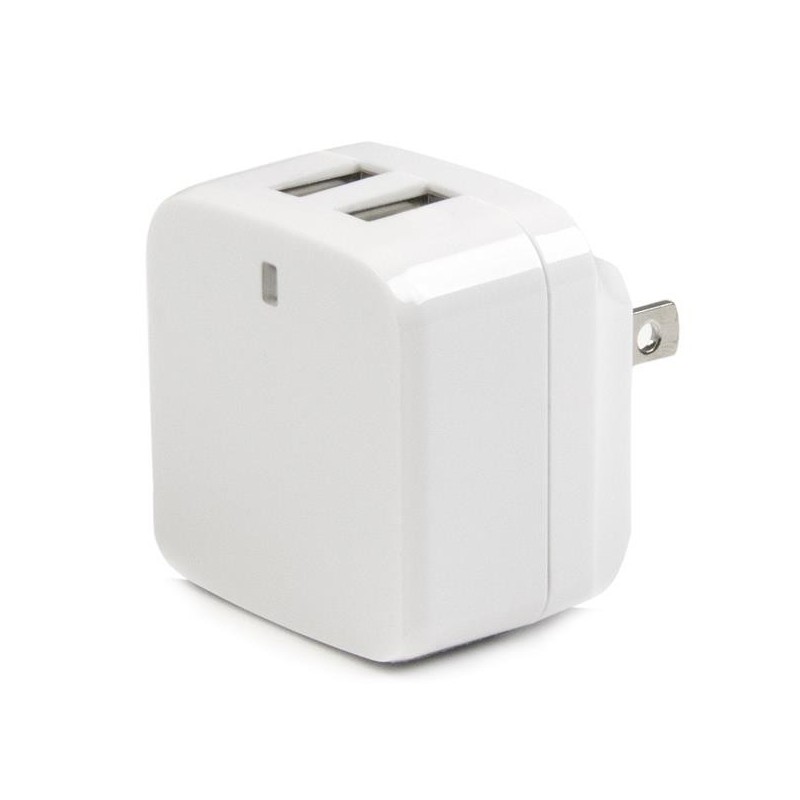 StarTech.com Caricabatterie da Muro a doppia porta x2 USB ad alta potenza ( 17W   3.4 Amp ) con prese da viaggio