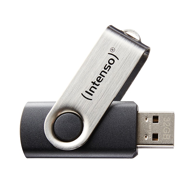 Intenso Basic Line unità flash USB 32 GB USB tipo A 2.0 Nero, Argento