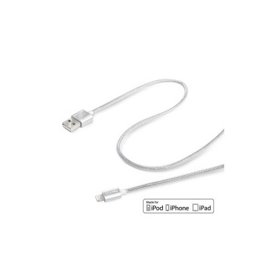 Celly 1.0M USB - Lightning M M 1 m Argento