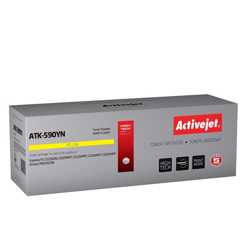 Activejet ATK-590YN cartuccia toner 1 pz Compatibile Giallo