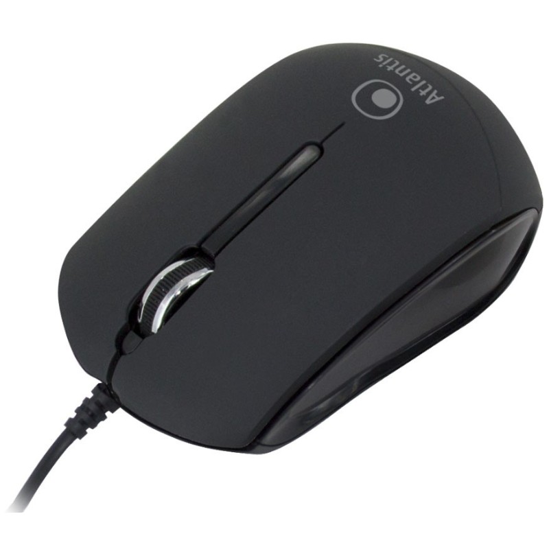 Atlantis Land P009-KM23-BK mouse Ambidestro USB tipo A Ottico 1000 DPI