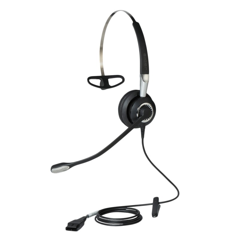 Jabra Biz 2400 II QD Mono UNC 3 in 1 Auricolare Cablato Passanuca, A clip, A Padiglione Ufficio Nero, Argento