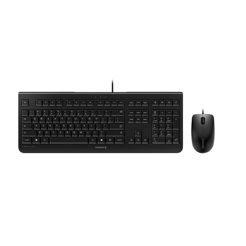 CHERRY DC 2000 tastiera Mouse incluso USB QWERTY Inglese US Nero