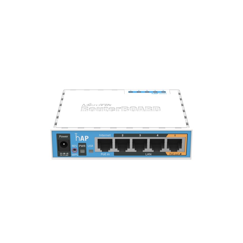 Mikrotik hAP Bianco Supporto Power over Ethernet (PoE)